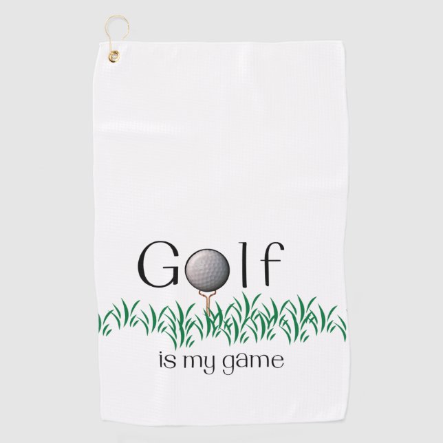 Toalla De Golf El golf es mi juego (Anverso)
