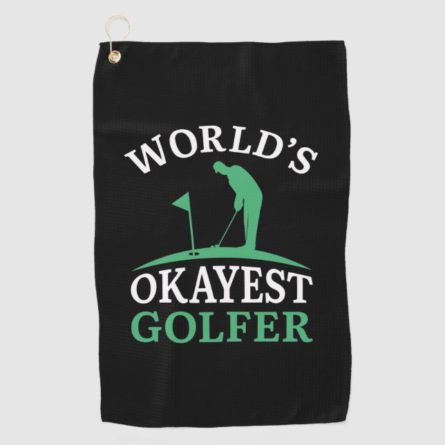 Toalla De Golf El Golfer más Okayer del mundo (Anverso)