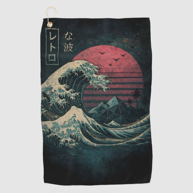 Toalla De Golf El Gran Clásico de Ola Retro (Anverso)