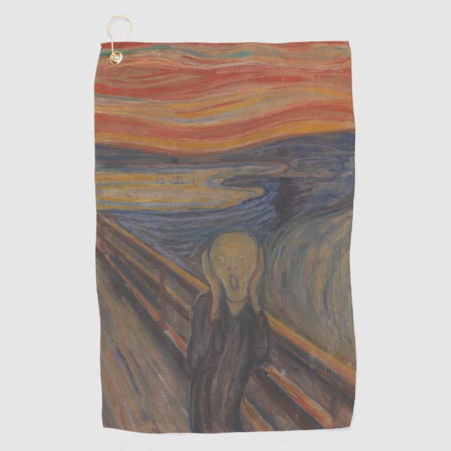 Toalla De Golf El grito de la naturaleza de Edvard Munch 1893 (Anverso)