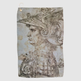 Toalla De Golf El guerrero con cascos de Leonardo