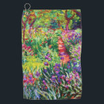 Toalla De Golf El jardín Iris de Giverny, por Claude Monet<br><div class="desc">El jardín Iris de Giverny,  por Claude Monet. Visita mi tienda para un diseño más interesante y más elección de color => zazzle.com/iwheels*</div>
