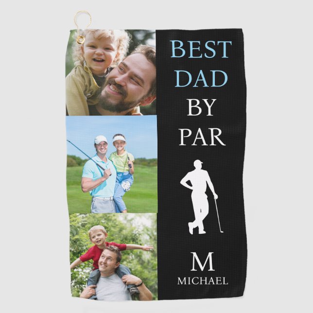Toalla De Golf El mejor papá de Par Personalizado (Anverso)