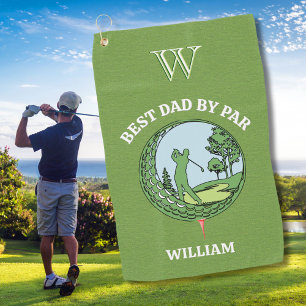 Toalla De Golf El mejor papá del personalizado por parte de los h