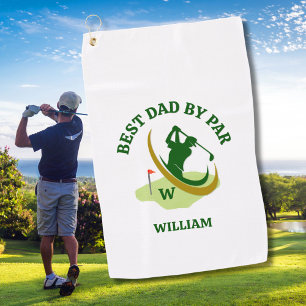 Toalla De Golf El mejor papá por parte de los hombres personaliza