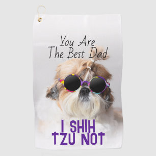 Toalla De Golf El mejor papá Shih Tzu No es una linda foto de per