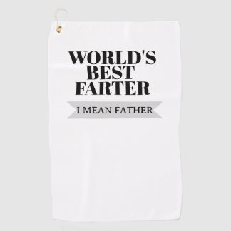 Toalla De Golf El Mejor Pedorrero del Mundo Quiero Decir Padre Fu