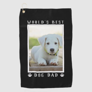 Toalla De Golf El mejor perro del mundo papá pinta Mascota foto d