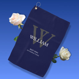 Toalla De Golf El mejor regalo del hombre boda elegante Monograma