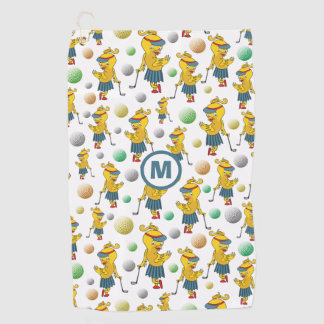 Toalla De Golf El pájaro cutáneo inicial