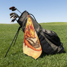 Toalla De Golf El pequeño dragón místico. 