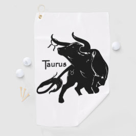 Toalla De Golf El poderoso Tauro el zodíaco toro