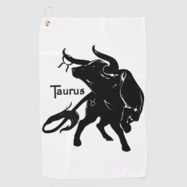 Toalla De Golf El poderoso Tauro el zodíaco toro