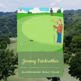 Toalla De Golf El Putt perdido - Funny Personalizado de golf