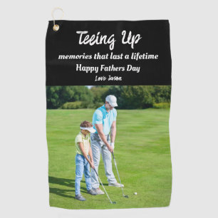 Toalla De Golf El teñido de los Recuerdos los padres Día de la fo