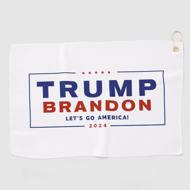 Toalla de golf electoral Trump Brandon 2024™ (Horizontal)