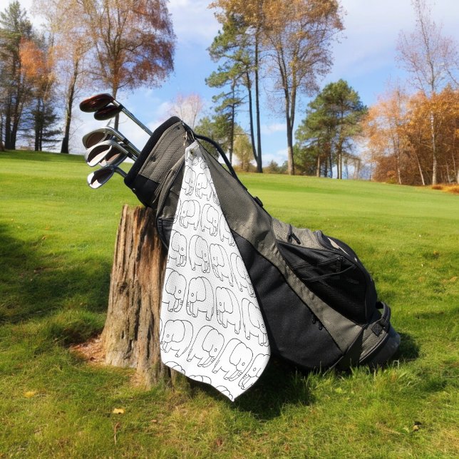 Toalla De Golf elefantes (golf towel)