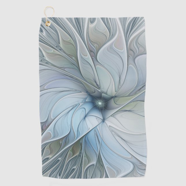 Toalla De Golf Elegant Beauty Modern Abstract Fractal Art Flower (Anverso)