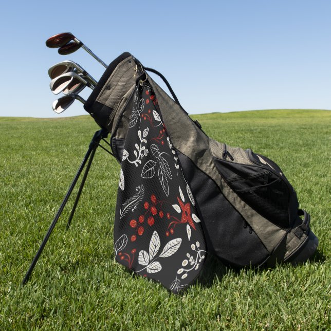 Toalla De Golf Elegant botanical pattern (Verde)