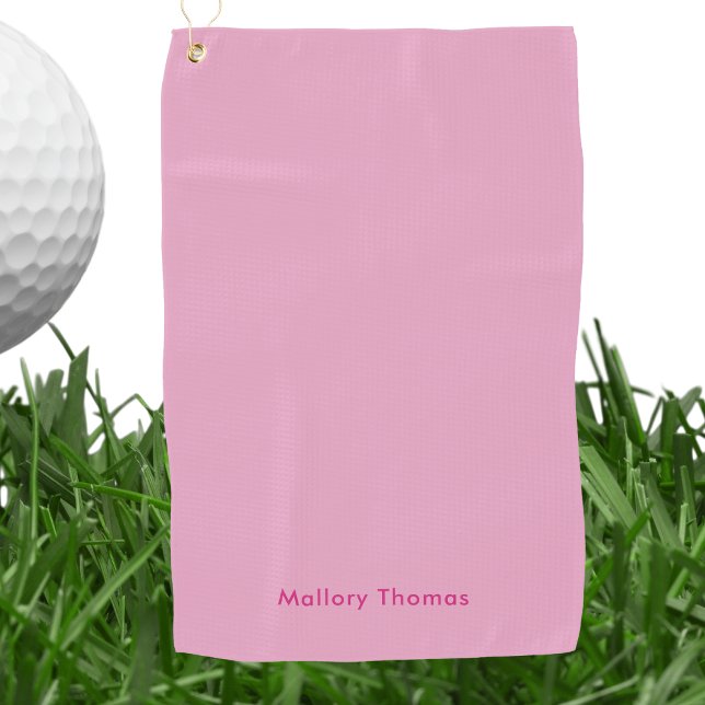 Toalla De Golf Elegant Modern Minimalist Professional Basic Pink  (Subido por el creador)