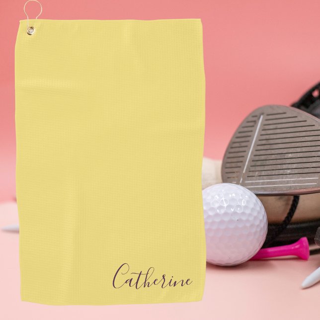 Toalla De Golf Elegant Simple Classy Modern Monogrammed Golfer  (Subido por el creador)