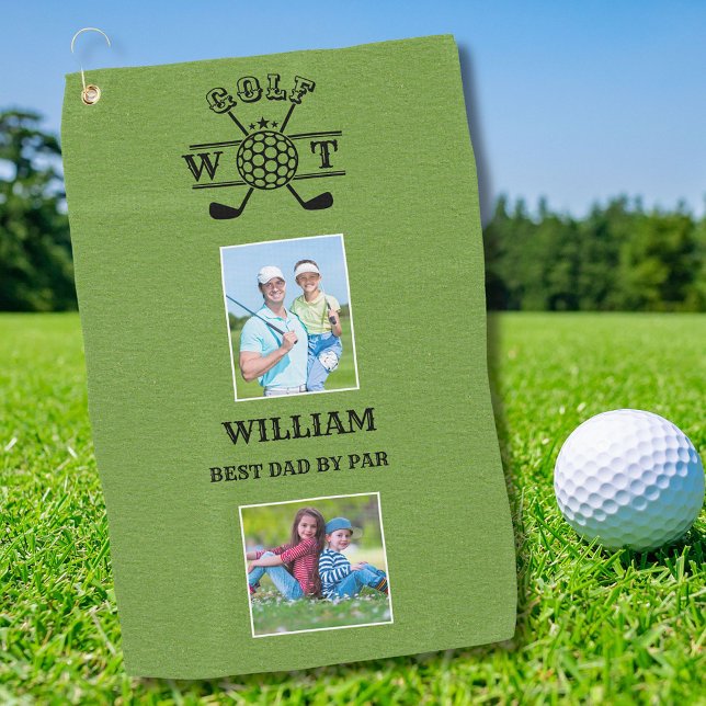 Toalla De Golf Elegante 2 Foto Mejor Papá De Par (Subido por el creador)
