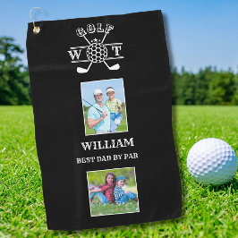 Toalla De Golf Elegante 2 Foto Mejor Papá De Par