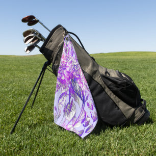 Toalla De Golf Elegante decoración floral en acuarela que llama l