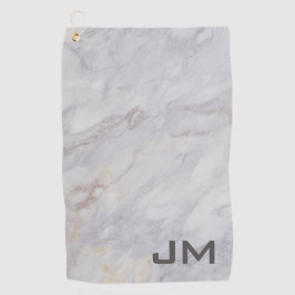 Toalla De Golf Elegante diseño de mármol gris y beige