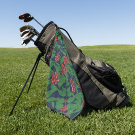 Toalla De Golf Elegante floral decorativa en acuarela llamativa 