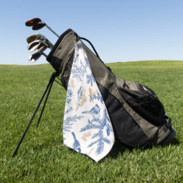 Toalla De Golf Elegante floral decorativa en acuarela llamativa 