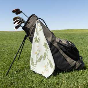 Toalla De Golf Elegante floral decorativa en acuarela que llama l