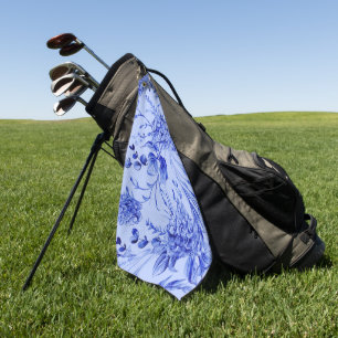 Toalla De Golf Elegante floral decorativa en acuarela que llama l