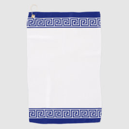 Toalla De Golf Elegante Marina Azul y Blanco