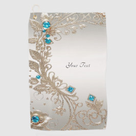 Toalla de golf Embelleciendo las piedras azules de