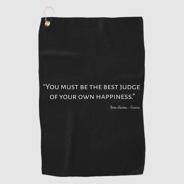 Toalla De Golf Emma De Jane Austen Cita I (Anverso)