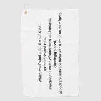 Toalla De Golf Emoción del golfista