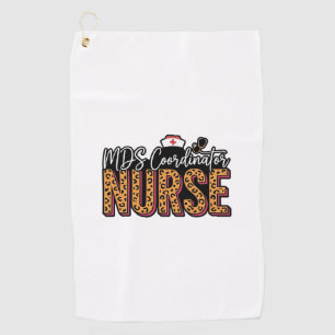 Toalla De Golf Enfermera Coordinadora de MDS Diseño de Camiseta V