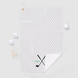 Toalla De Golf Equipo de Golf INITIALS Golf Clubs Ball Player