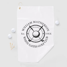 Toalla De Golf Equipo de golfista del club de hombres blanco depo