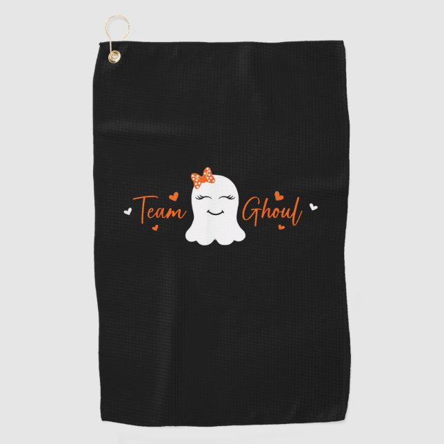 Toalla De Golf Equipo de revelación de género Halloween Chica de  (Anverso)