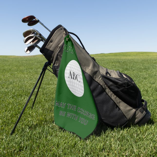 Toalla De Golf Equipos de golf cruzados (Verde)