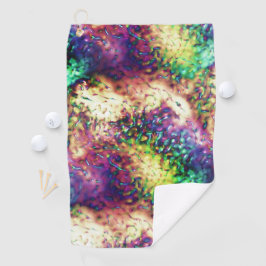 Toalla De Golf Escalas de colores vivos o gotas de agua