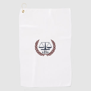 Toalla De Golf Escalas de Justicia Regalos de Abogados Personaliz