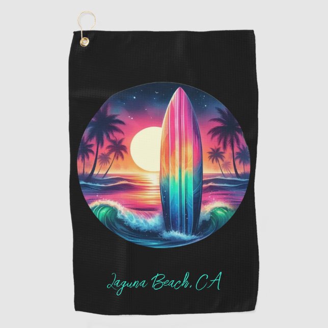 Toalla De Golf Escape de Surfboard- (Anverso)