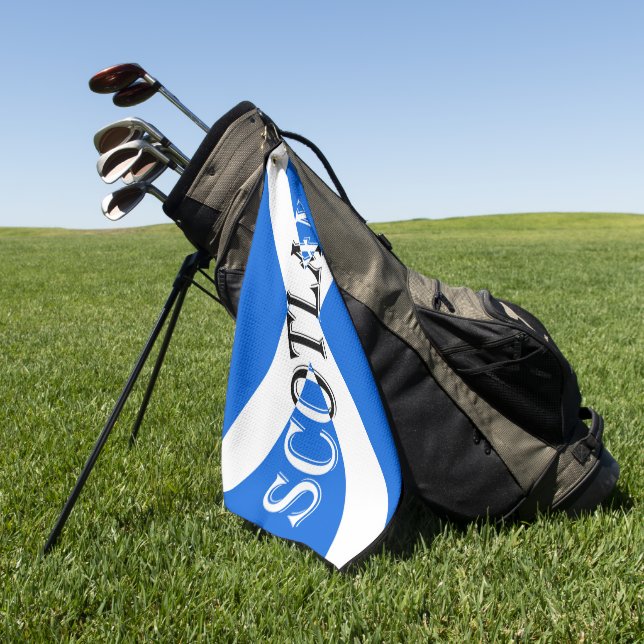 Toalla De Golf Escocia invertida en Scottish Flag gtcn (Verde)