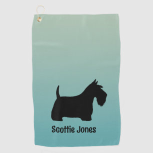 Toalla De Golf Escocia Terrier Scottie Dog Custom Name