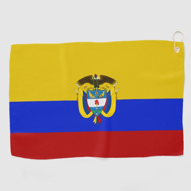 Toalla De Golf Escudo de armas de Colombia  (Horizontal)