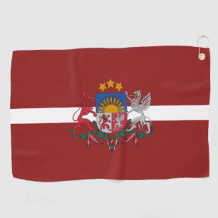 Toalla De Golf Escudo de armas de Letonia 