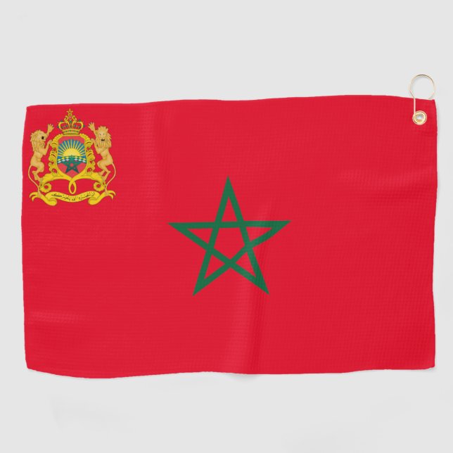 Toalla De Golf Escudo de armas de Marruecos  (Horizontal)
